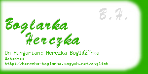 boglarka herczka business card